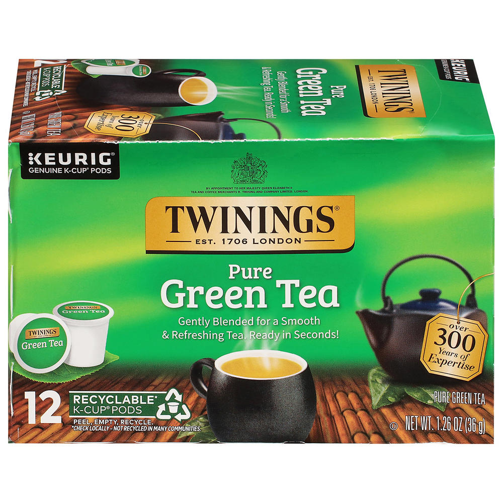 Twinings Green Tea Single Serve K Cups, 12 ct
