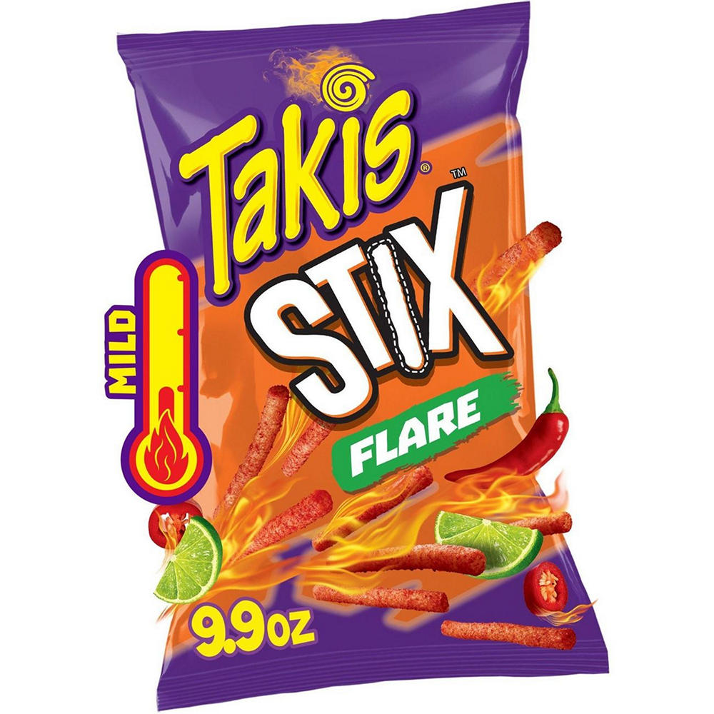 Takis Flare Stix Medium Spicy Corn Snack Sticks, 9.9 oz