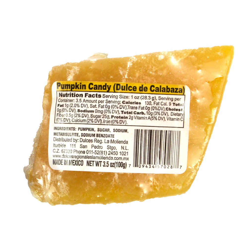 La Molienda Pumpkin Candy/ Dulce De Calabaza, 3.5 oz