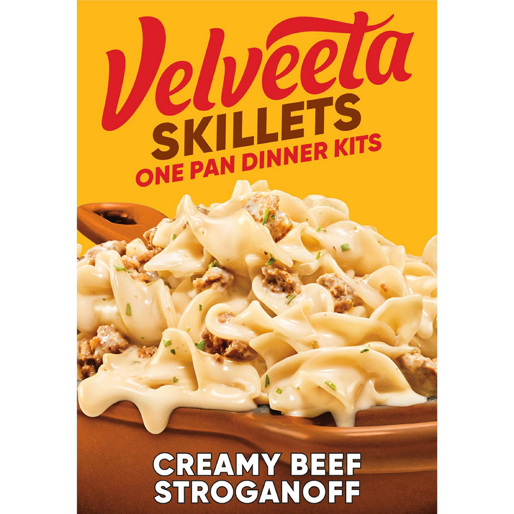 Kraft Velveeta Skillets Creamy Beef Stroganoff Dinner Kit, 11.6 oz