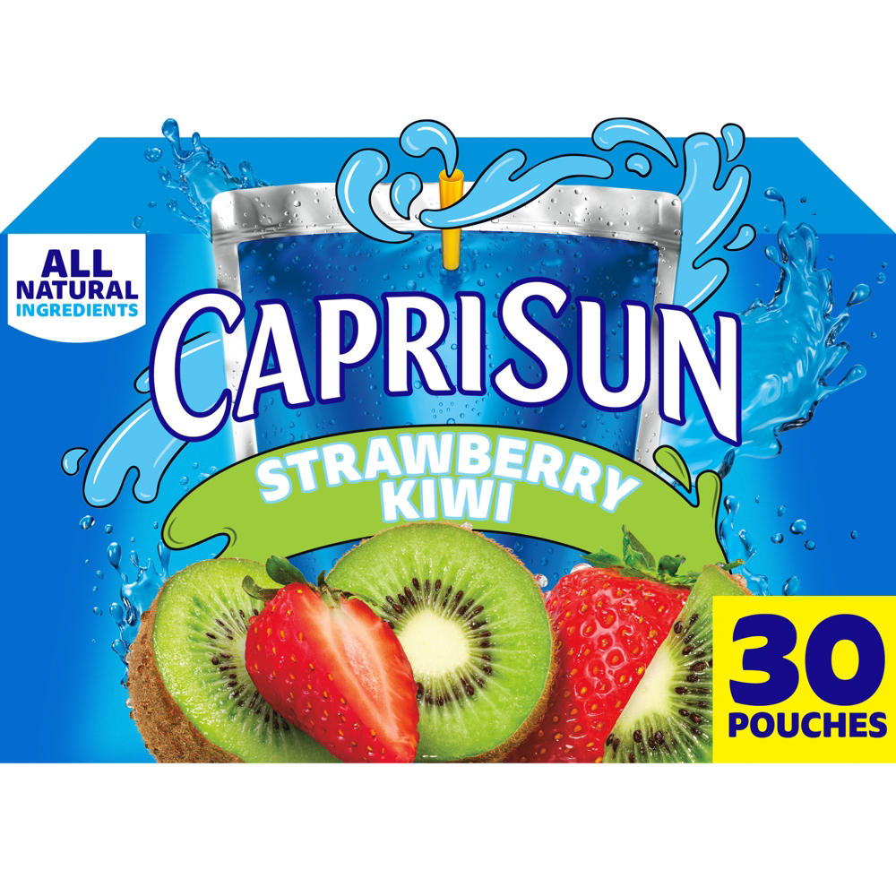 Capri Sun Strawberry Kiwi Juice Drink 30 pk Pouches, 6 oz