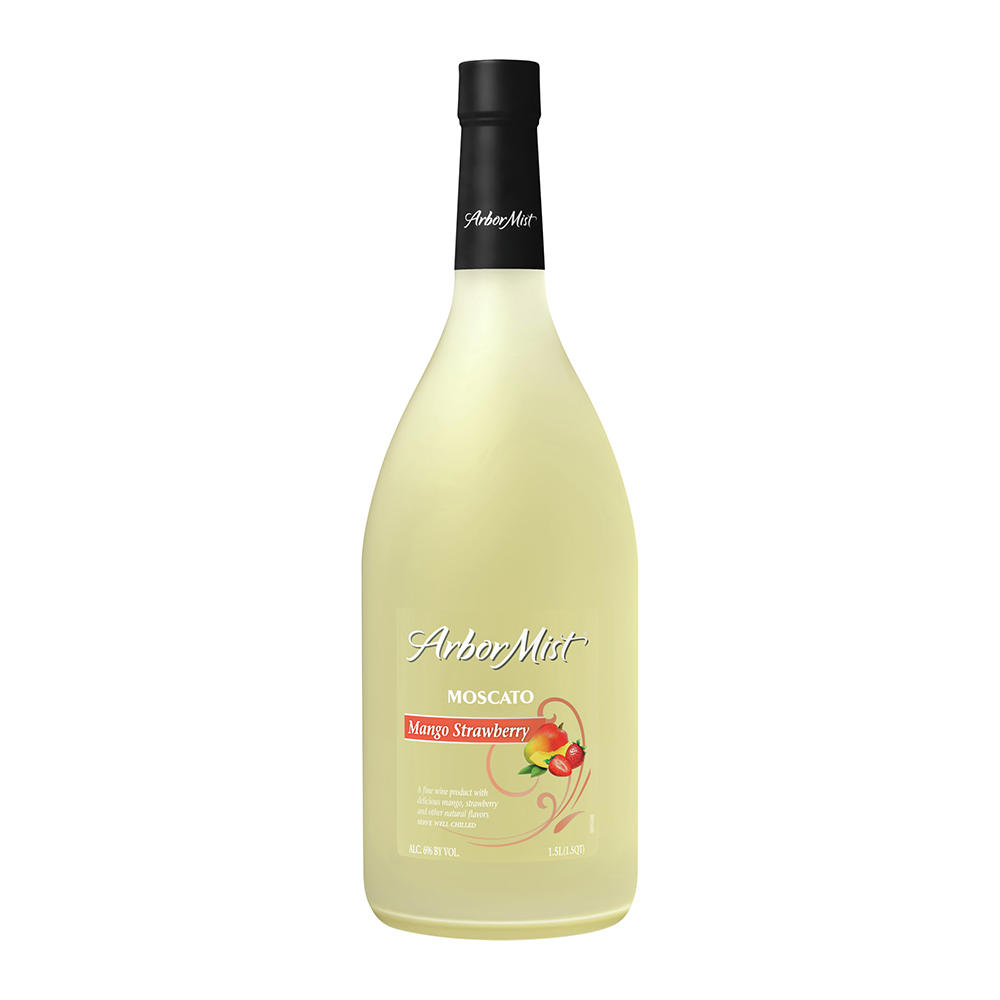 Arbor Mist Mango Strawberry Moscato New York White Wine, 1.5 L