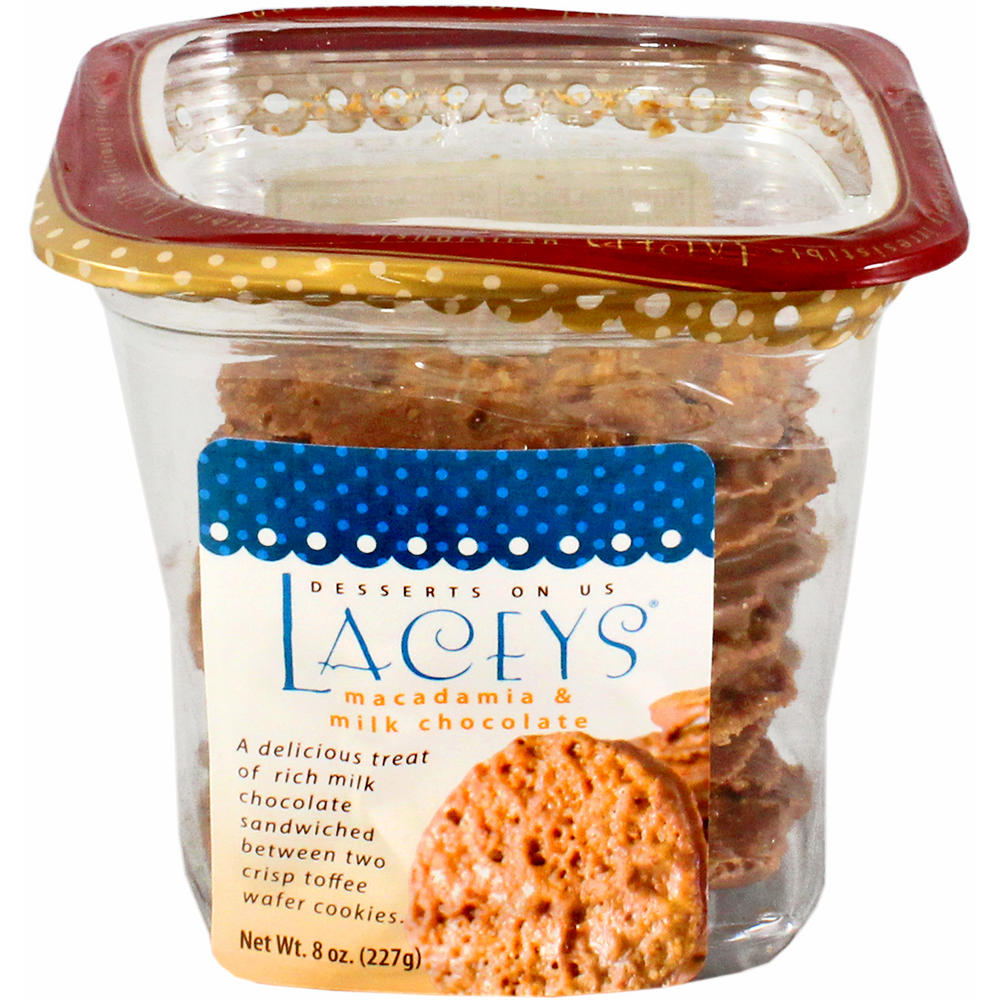 Lacey's Macadamia & Milk Chocolate Cookies, 8 oz