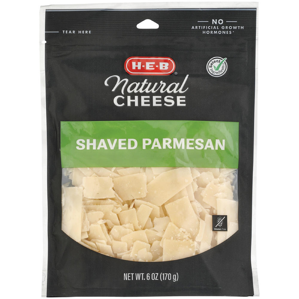 H-E-B Shaved Parmesan Cheese, 6 oz