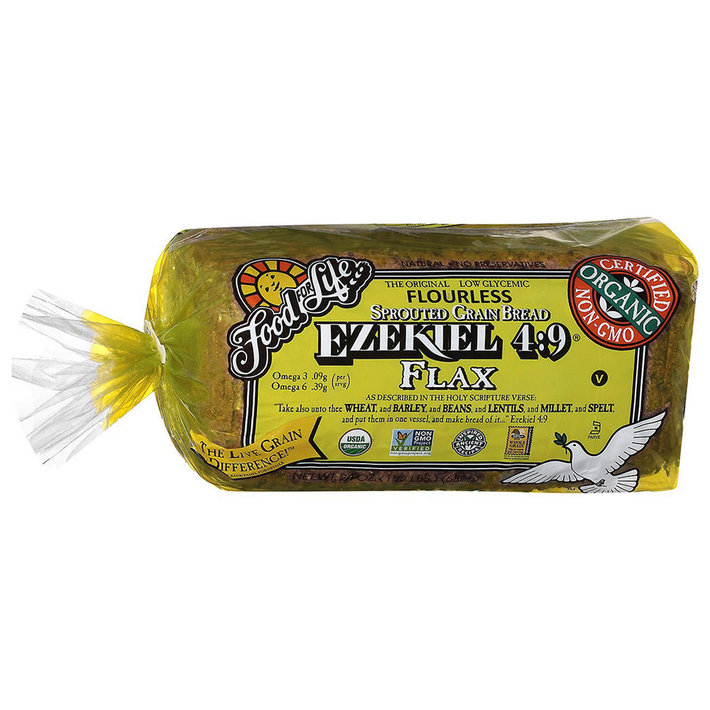 Food For Life Ezekiel 4:9 Sprouted Grain Flax Bread, 24 oz