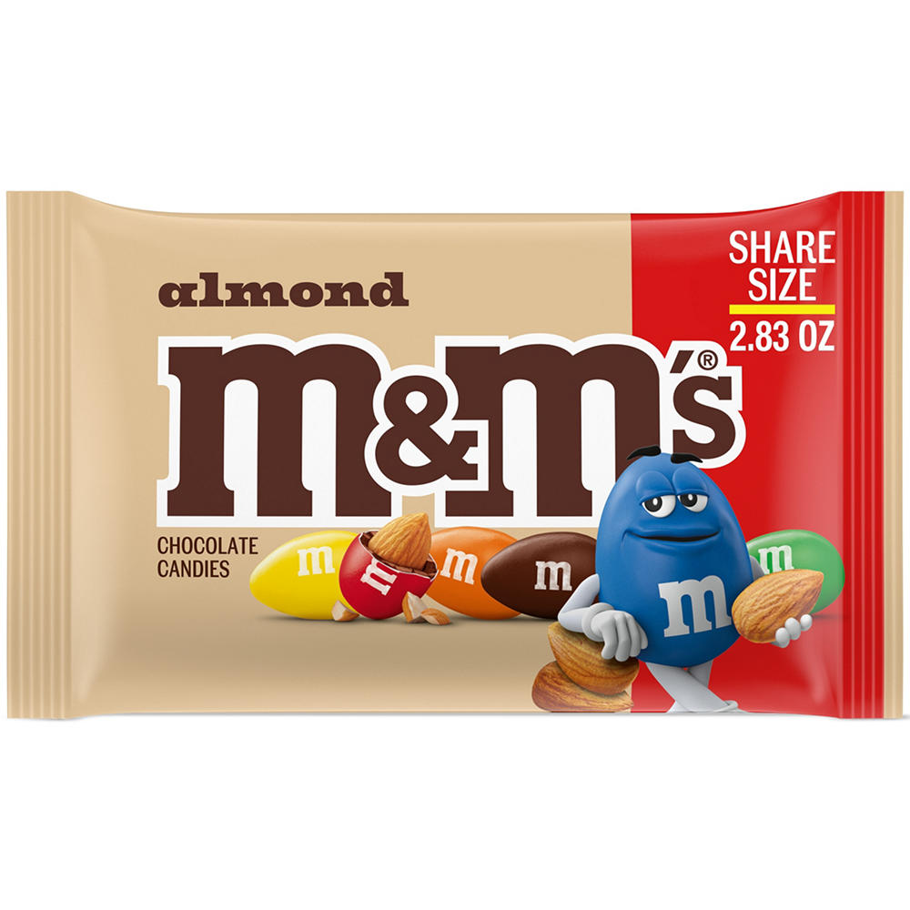 M&M'S Almond Chocolate Candy - Share Size, 2.83 oz