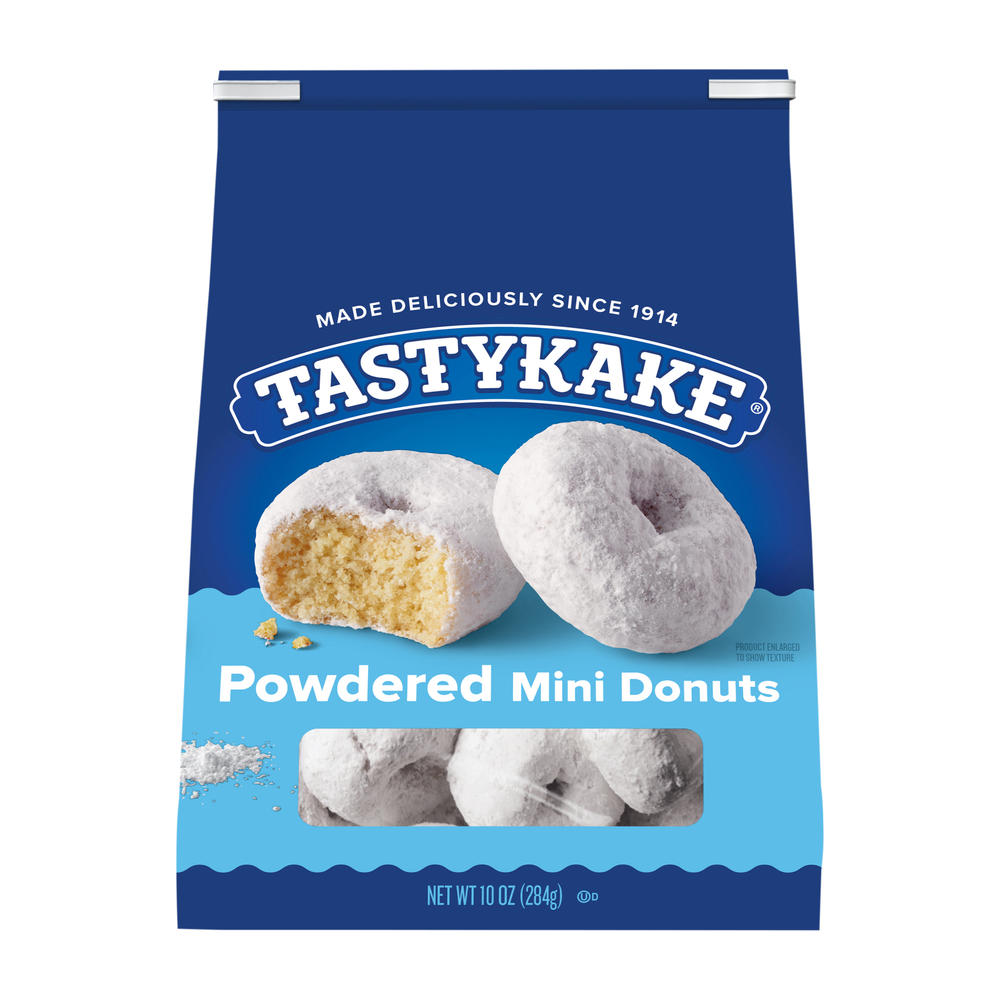 Tastykake Mini Powdered Sugar  Donuts, 10 oz