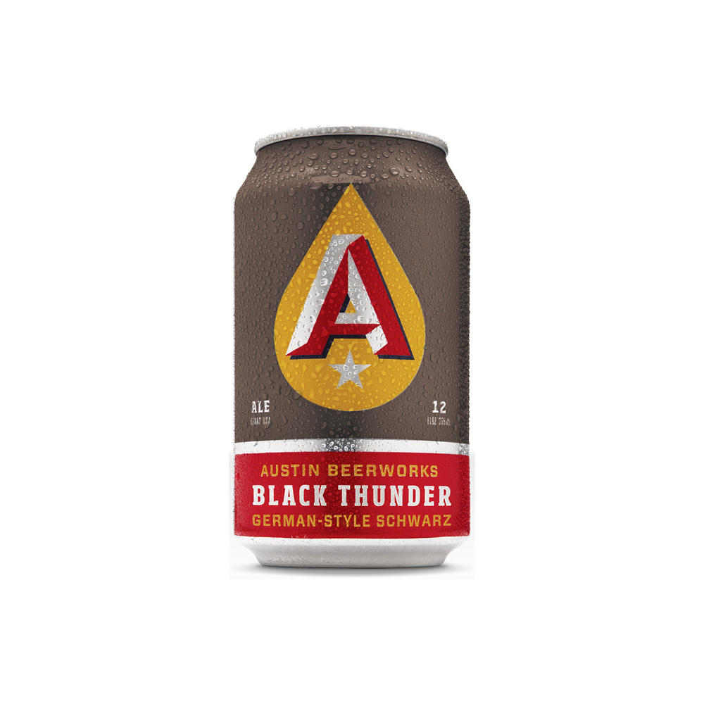 Austin Beerworks Black Thunder German-Style Schwarz Beer 6 pk Cans, 12 oz