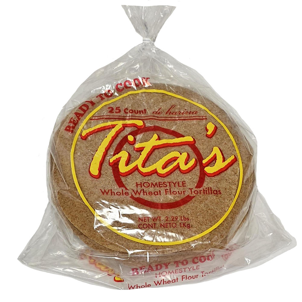 Tita's Ready to Cook Whole Wheat Tortillas, 25 ct