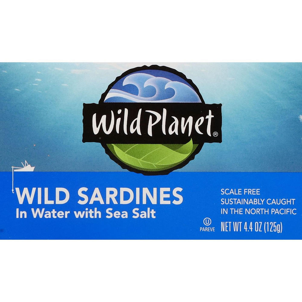 Wild Planet Wild Sardines in Water with Sea Salt, 4.4 oz