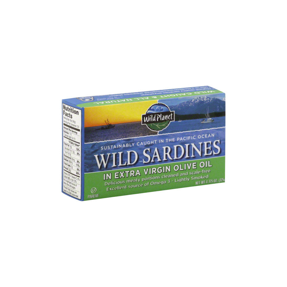 Wild Planet Wild Sardines Extra Virgin Olive Oil, 4.38 oz