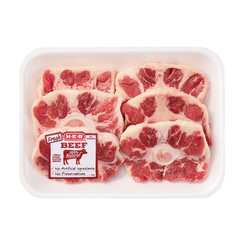 H-E-B Thin-Sliced Beef Oxtails, Avg. 1.35 lbs