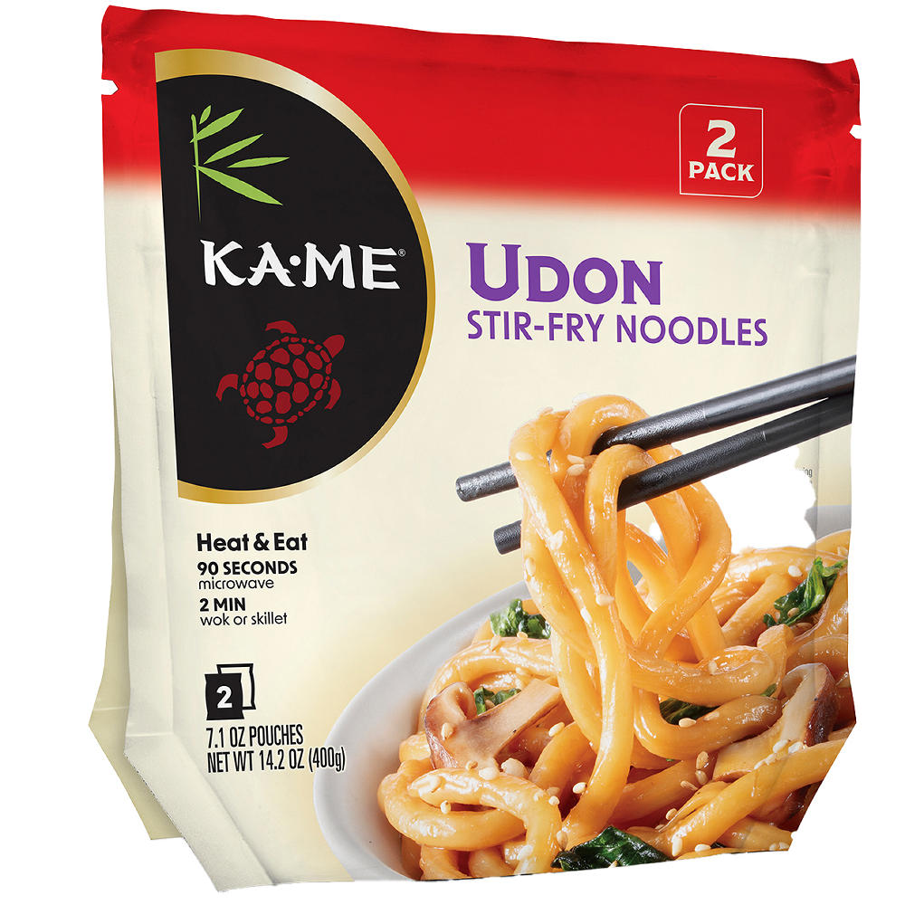 KA ME Udon Stir Fry Noodles Packs, 2 ct