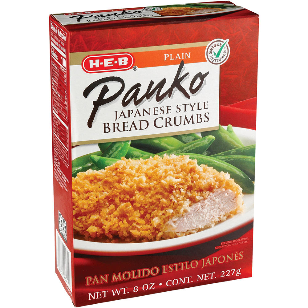H-E-B Japanese-Style Panko Bread Crumbs - Plain, 8 oz