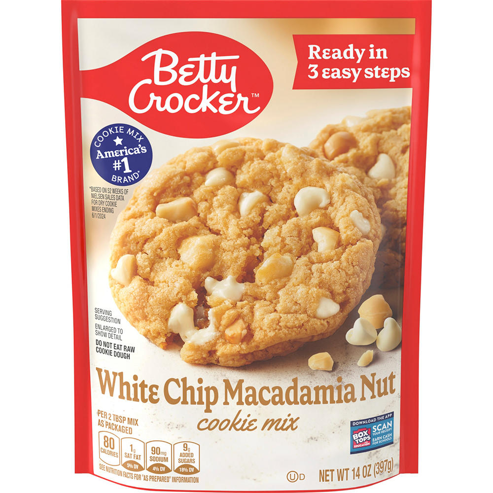 Betty Crocker White Chip Macadamia Nut Cookie Mix, 14 oz