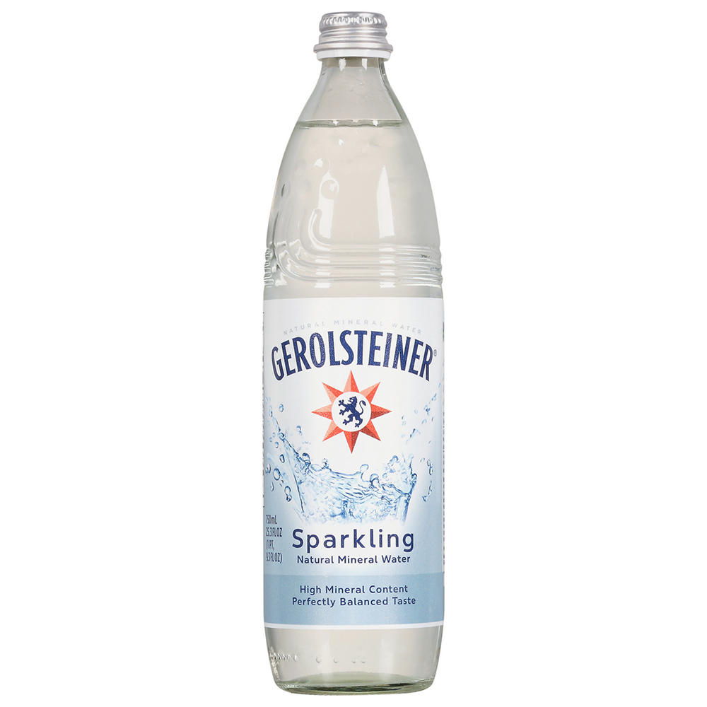 Gerolsteiner Sparkling Natural Mineral Water, 25.3 oz