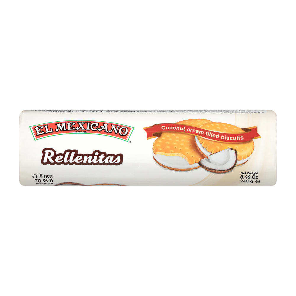 El Mexicano Rellenitas Coconut Cookies, 8.46 oz