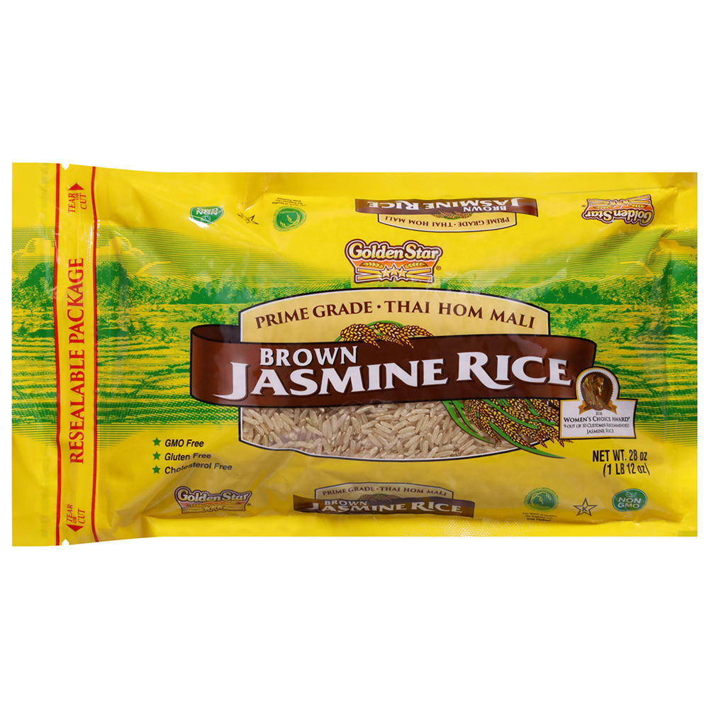 Golden Star Brown Jasmine Rice, 28 oz