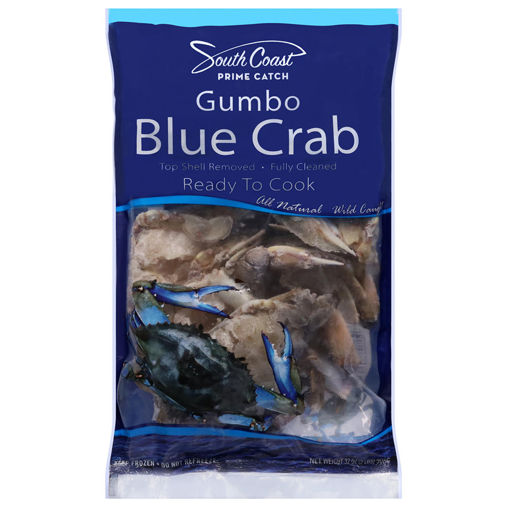 Frozen Cleaned Blue Crabs, 32 oz
