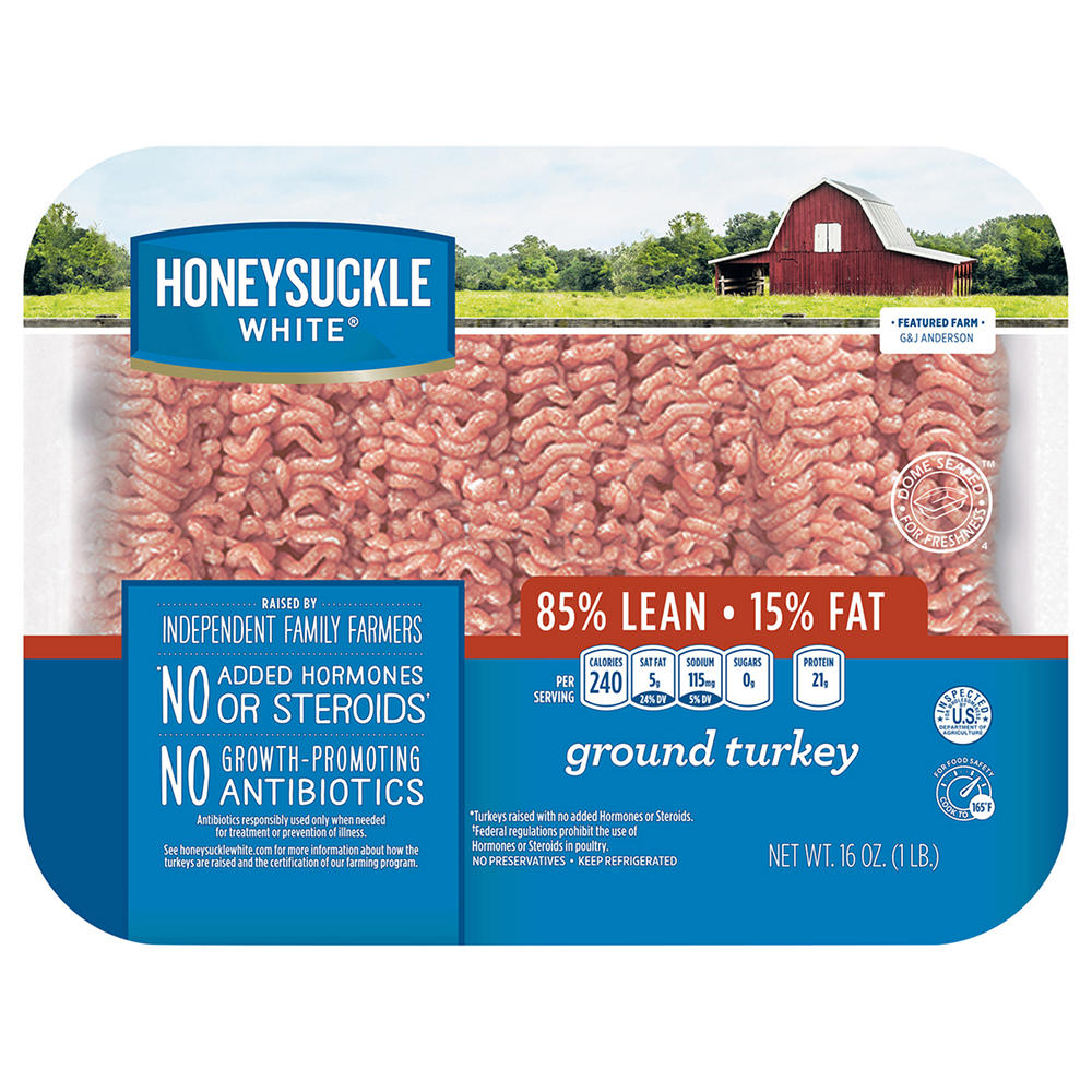 Honeysuckle White Ground Turkey, 85% Lean, 16 oz