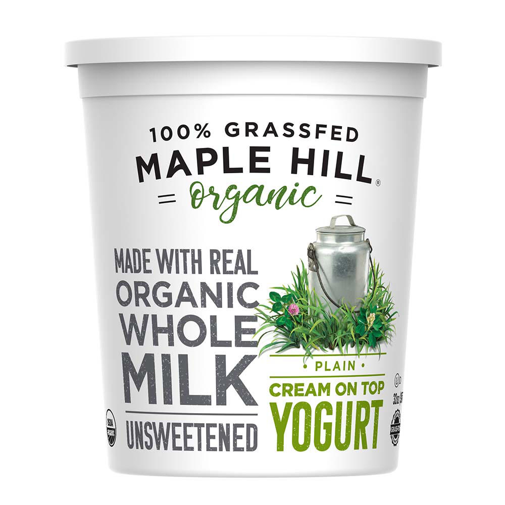Maple Hill Creamery Grassfed  Yogurt - Plain, 32 oz