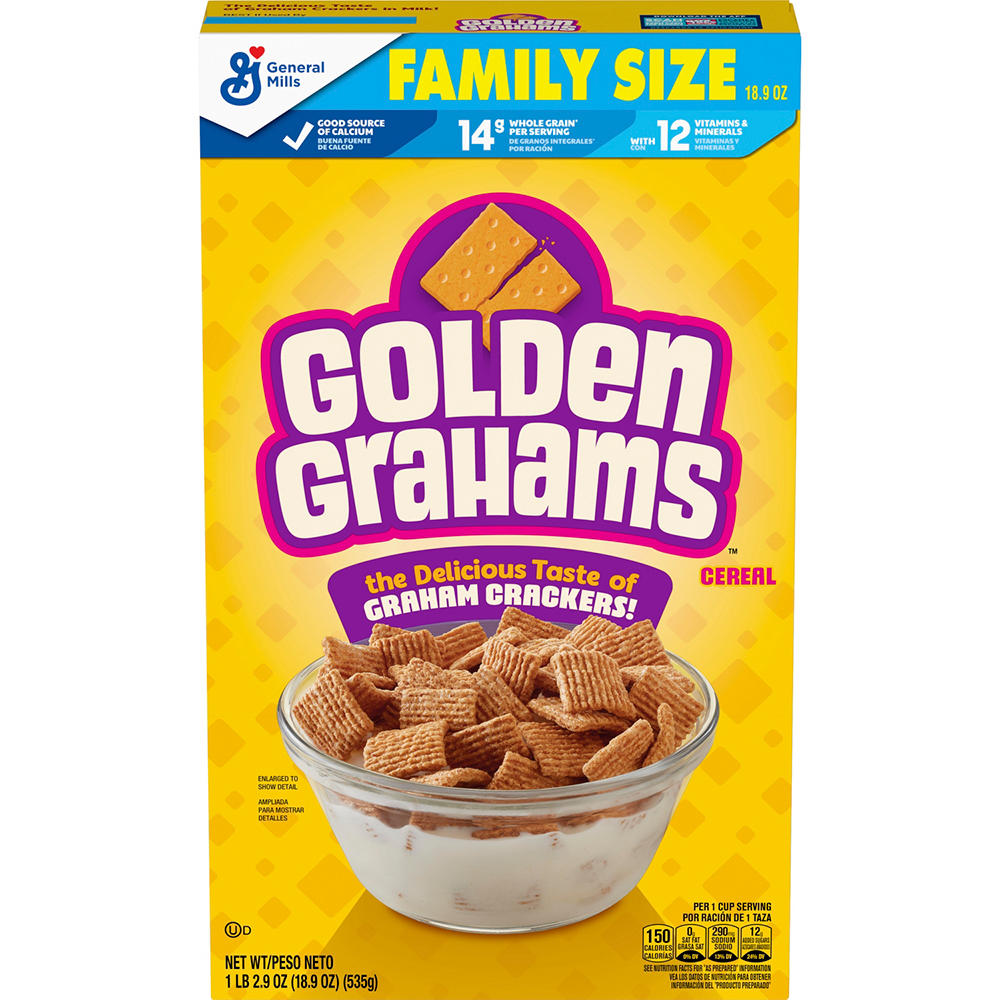 General Mills Golden Grahams Cereal - Family Size, 18.9 oz