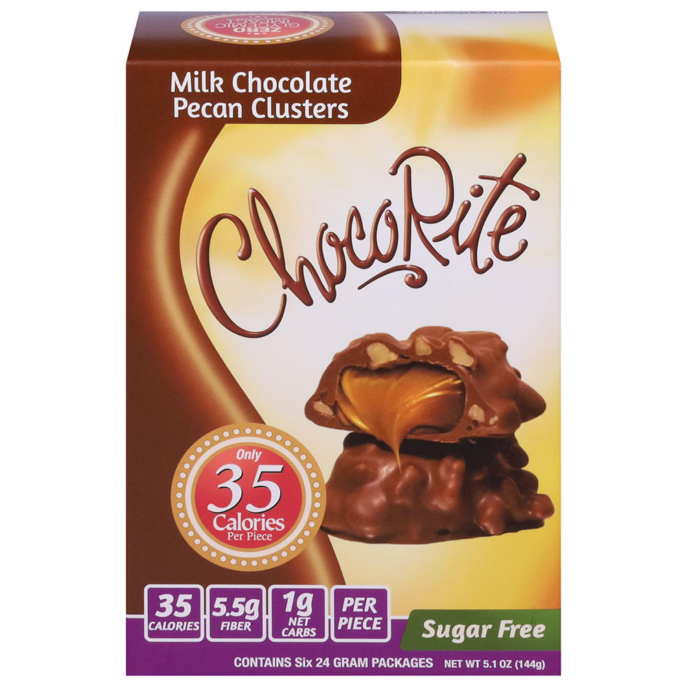 ChocoRite Sugar Free Chocolate Pecan Cluster Value Pack, 6 CT