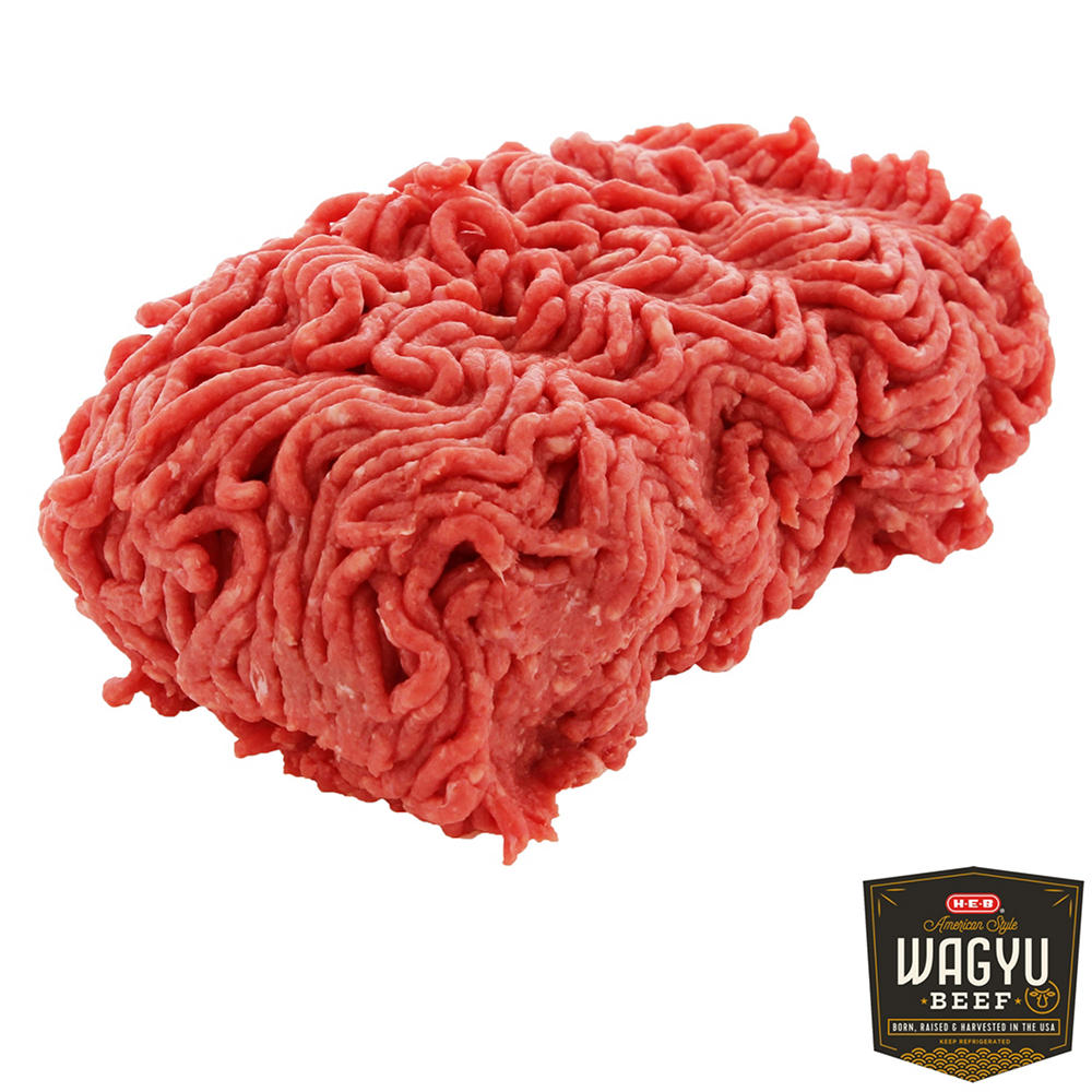 H-E-B Wagyu Ground Beef Chuck, lb