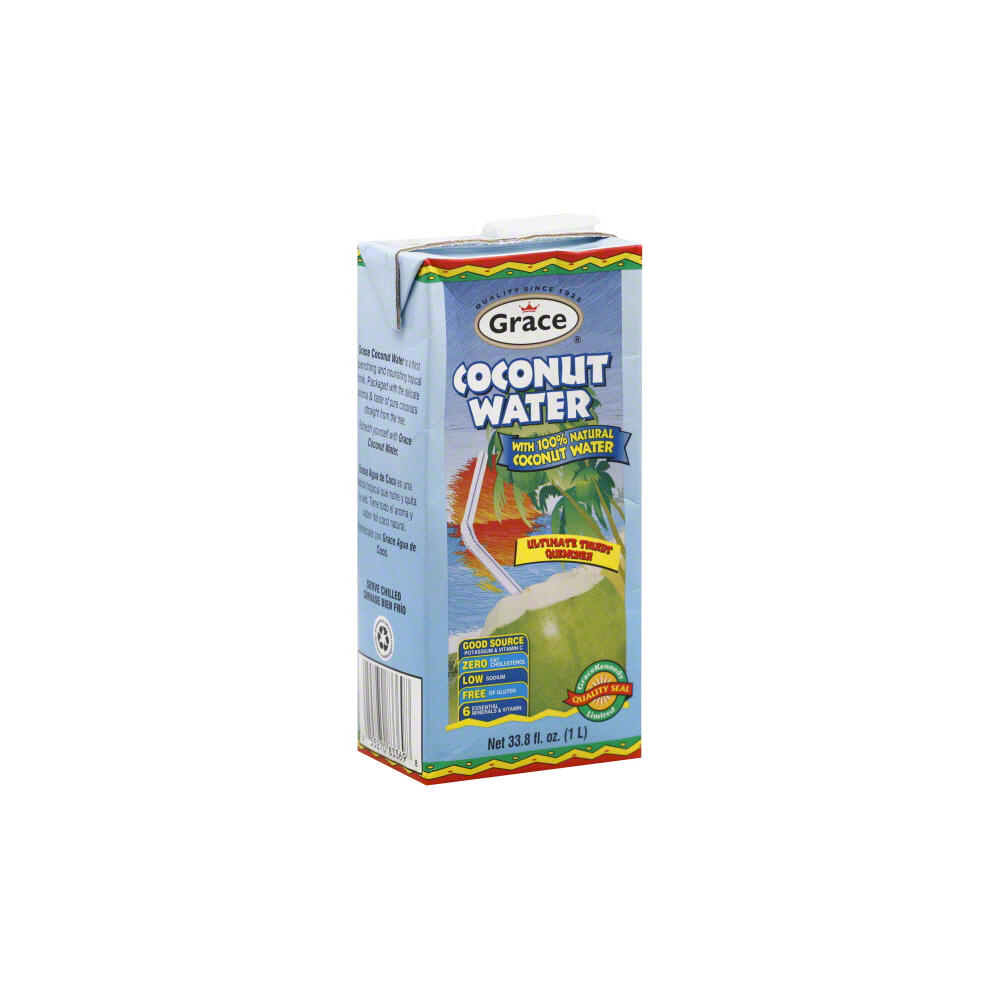 Grace Coconut Water, 100% Pure, 33.8 oz