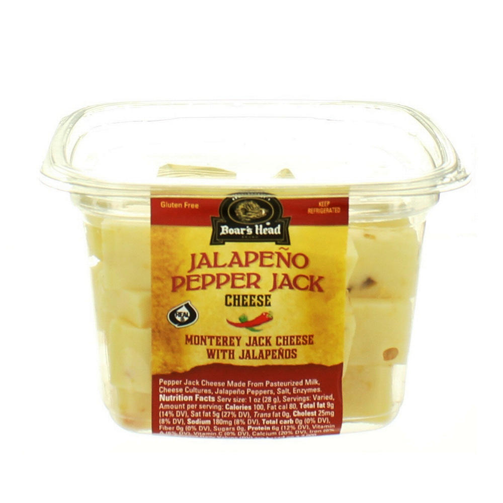 Boar's Head Jalapeño Pepper Jack Cheese Cubes, Avg. 0.45 lb