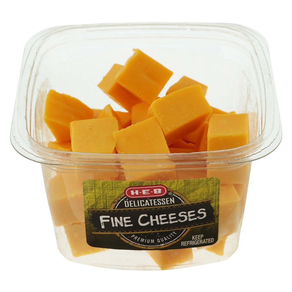 H-E-B Deli Colby Cheese Cubes, Avg. 0.45 lb