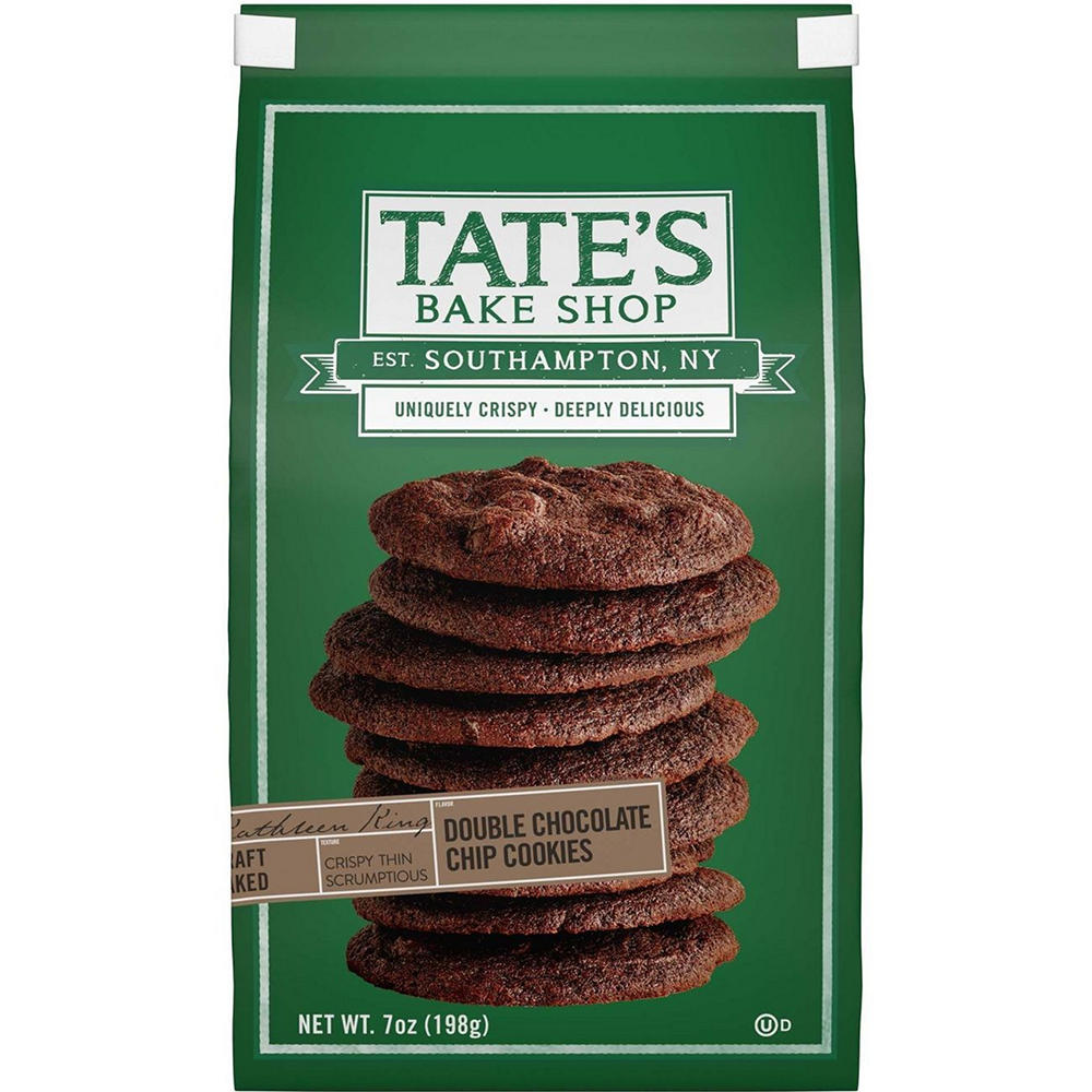 Tate's Bake Shop Double Chocolate Chip Cookies, 7 oz