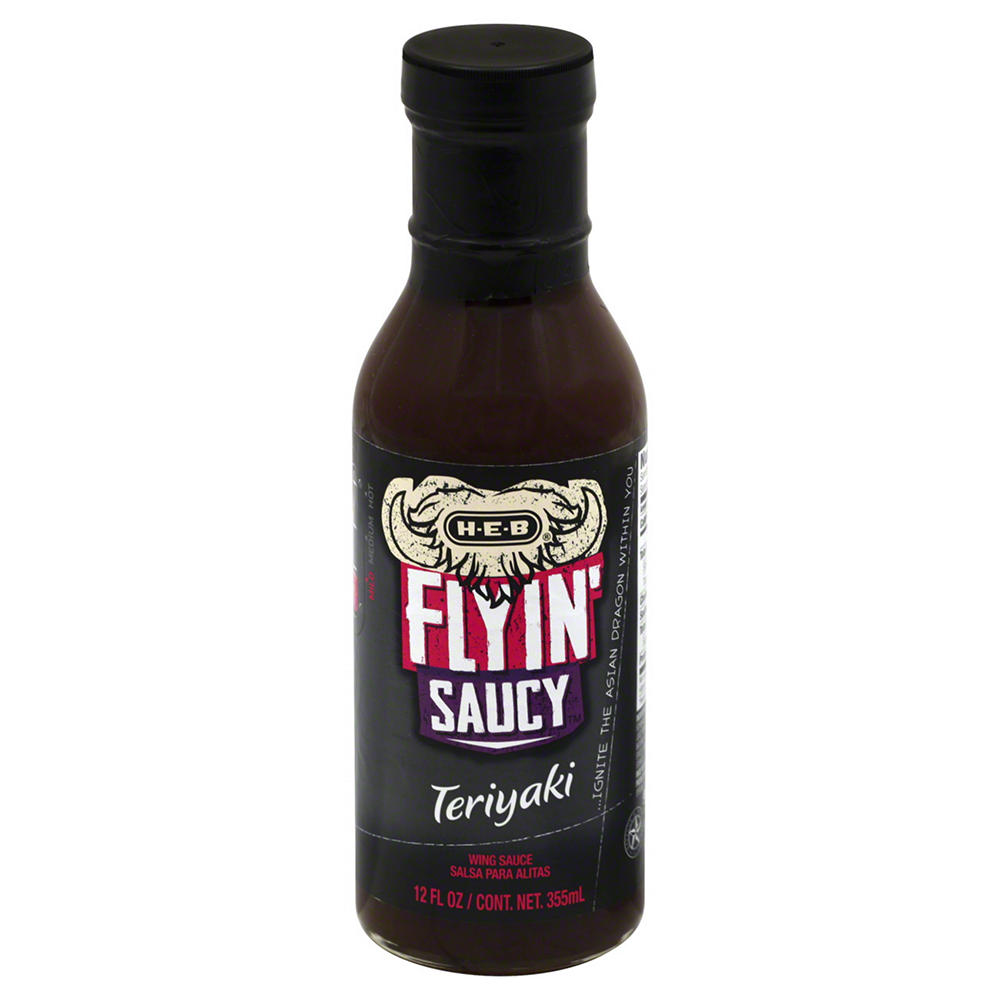 H-E-B Flyin' Saucy Wing Sauce - Teriyaki, 12 oz