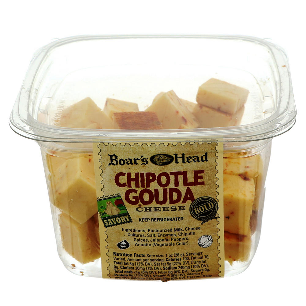 Boar's Head Bold Chipotle Gouda Cheese Cubes, Avg. 0.45 lb