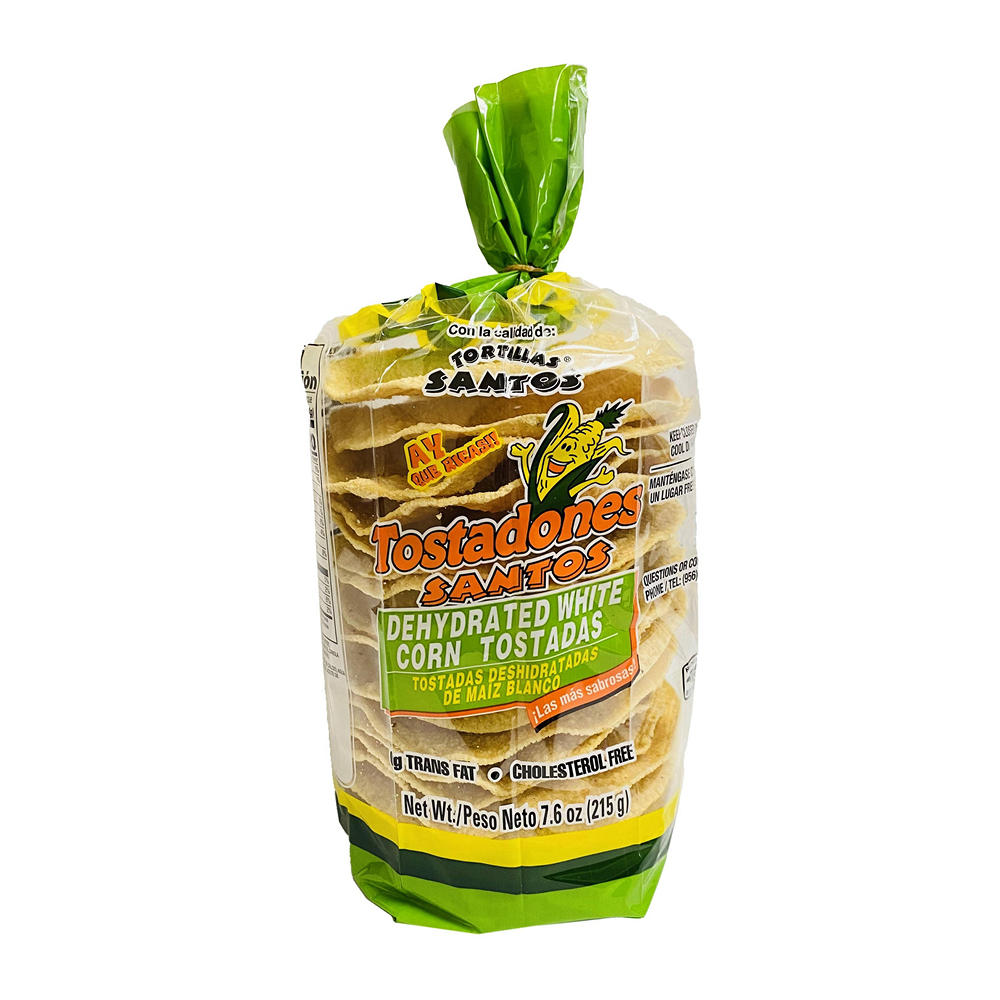 Tortillas Santos White Corn Tostadones, 18 ct