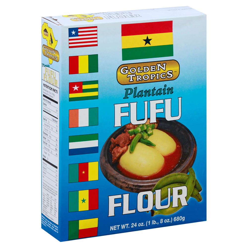 Golden Tropics Plantain Fufu Flour, 1.5 lb