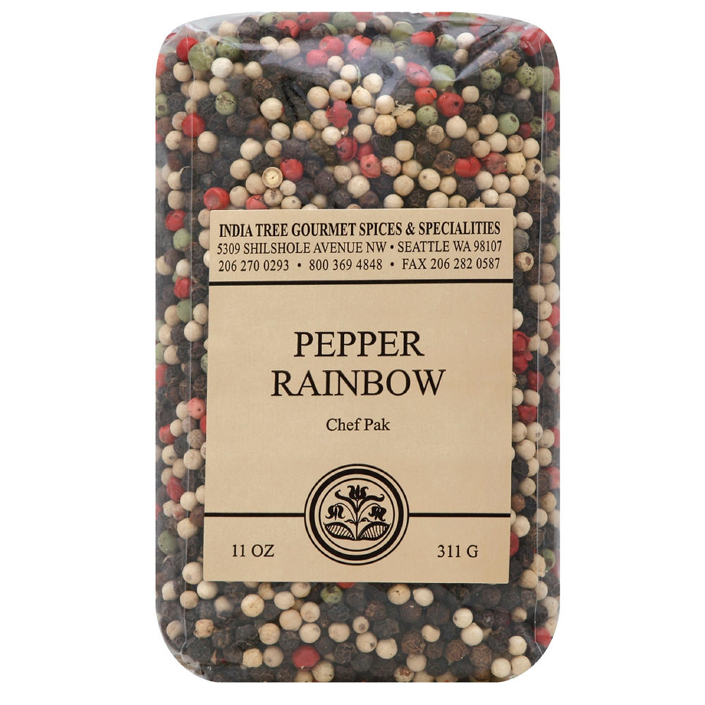 India Tree Rainbow Peppercorns, 11 oz