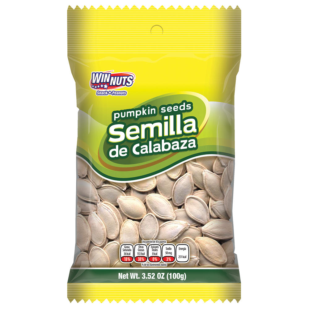 Winnuts Semilla de Calabaza Pumpkin Seeds, 4.2 oz
