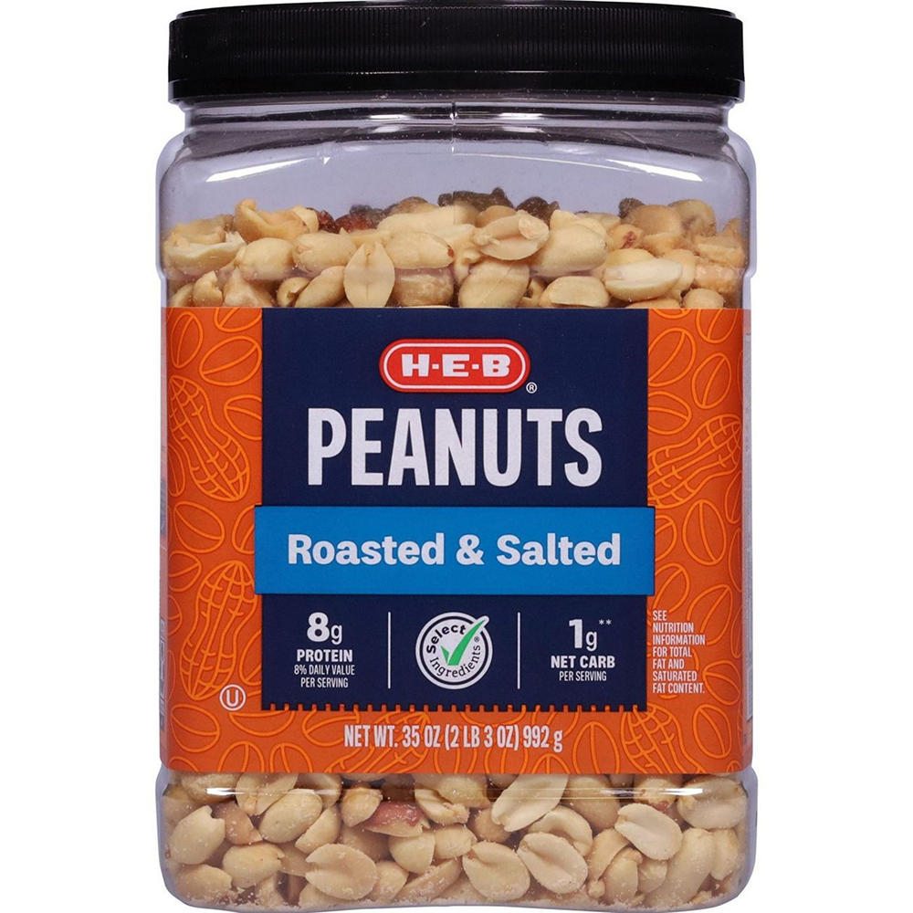 H-E-B Salted Roasted Peanuts, 35 oz