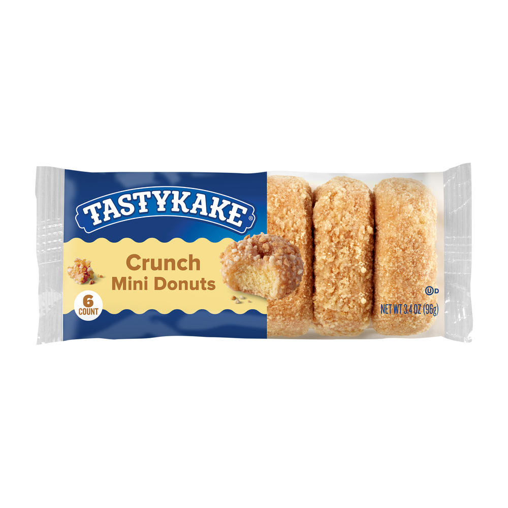 Tastykake Crunch Mini Donuts, 6 ct
