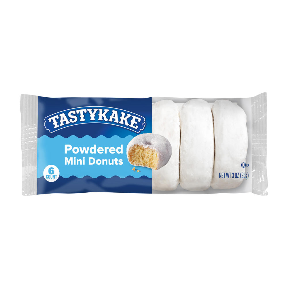 Tastykake Powdered Sugar Mini Donuts, 6 ct