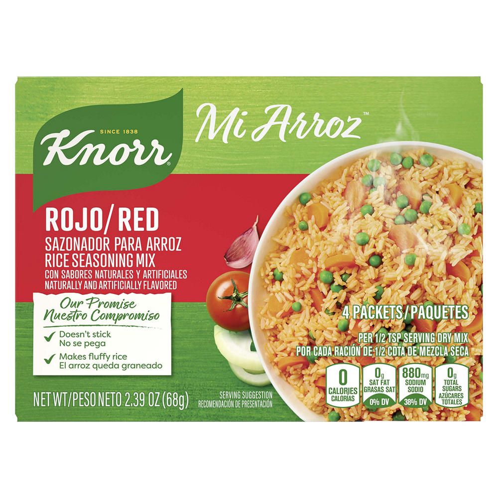 Knorr Mi Arroz Red Rice Seasoning Mix, 4 ct