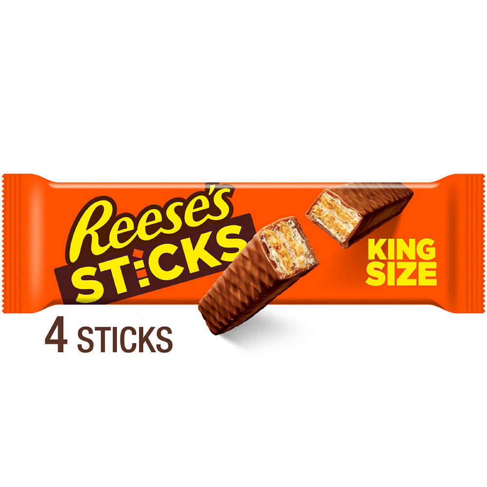 Reese's Sticks Milk Chocolate Peanut Butter Wafer Candy - King Size, 3 oz