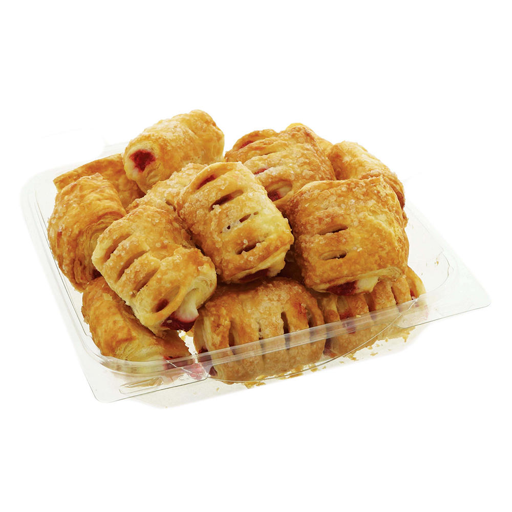 H-E-B Bakery Cream Cheese Strawberry Strudel Pastry Bites, 18 ct