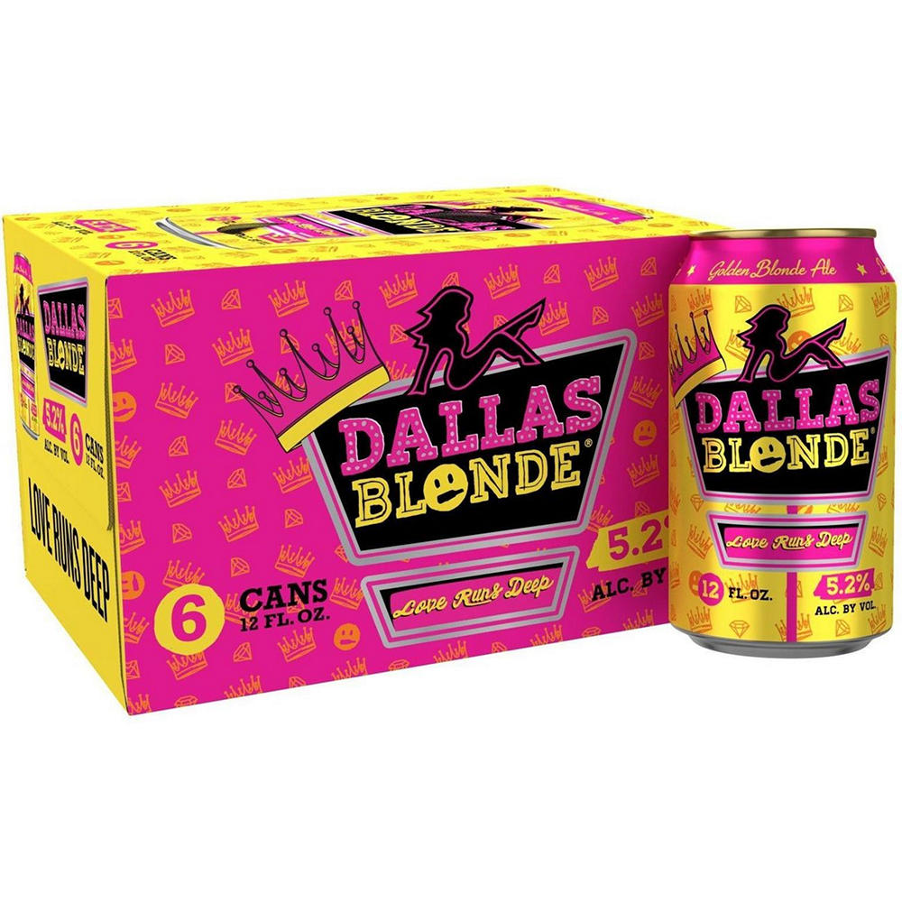 Deep Ellum Brewing Dallas Blonde Craft Beer 6 pk Cans, 12 oz