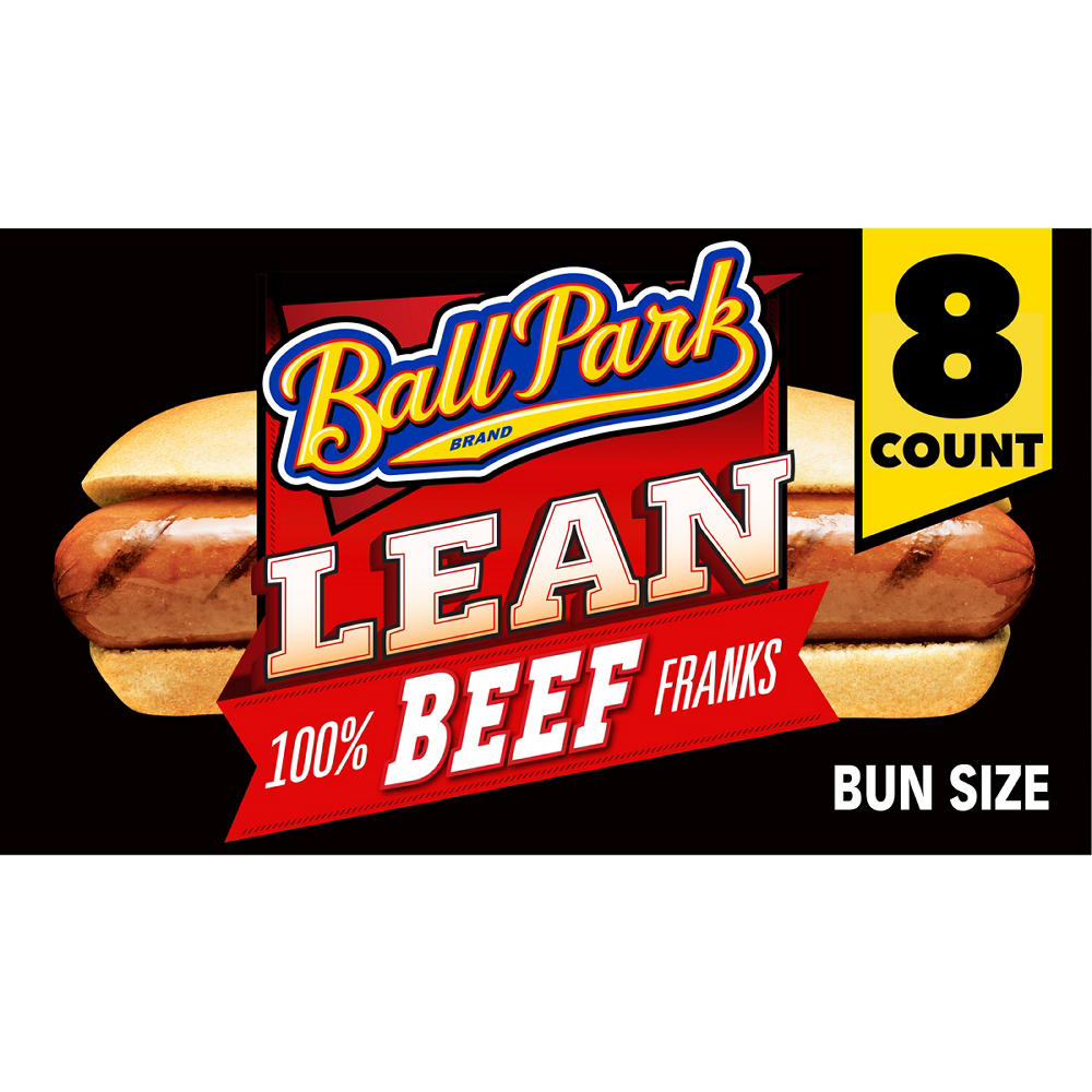 Ball Park Bun Size Uncured Lean Beef Hot Dogs, 14 oz