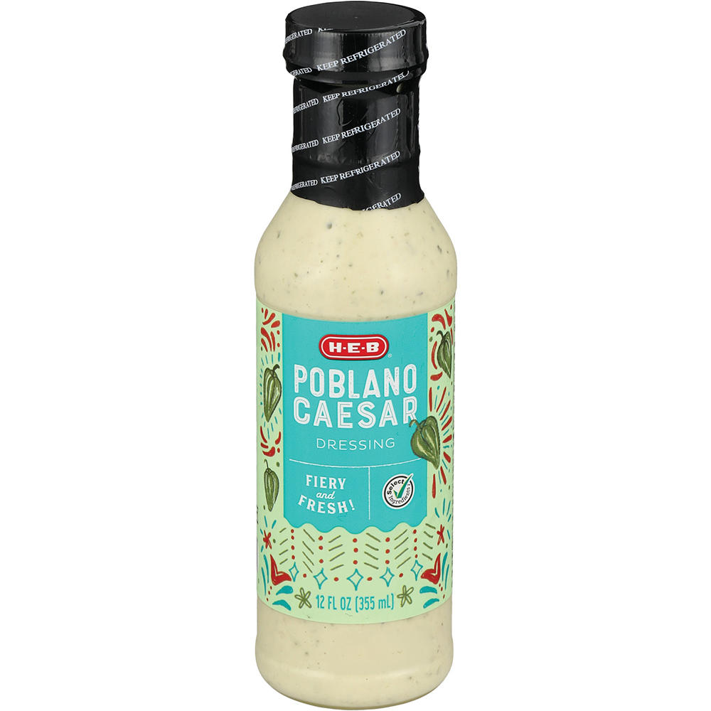 H-E-B Poblano Caesar Dressing (Sold Cold), 12 fl oz