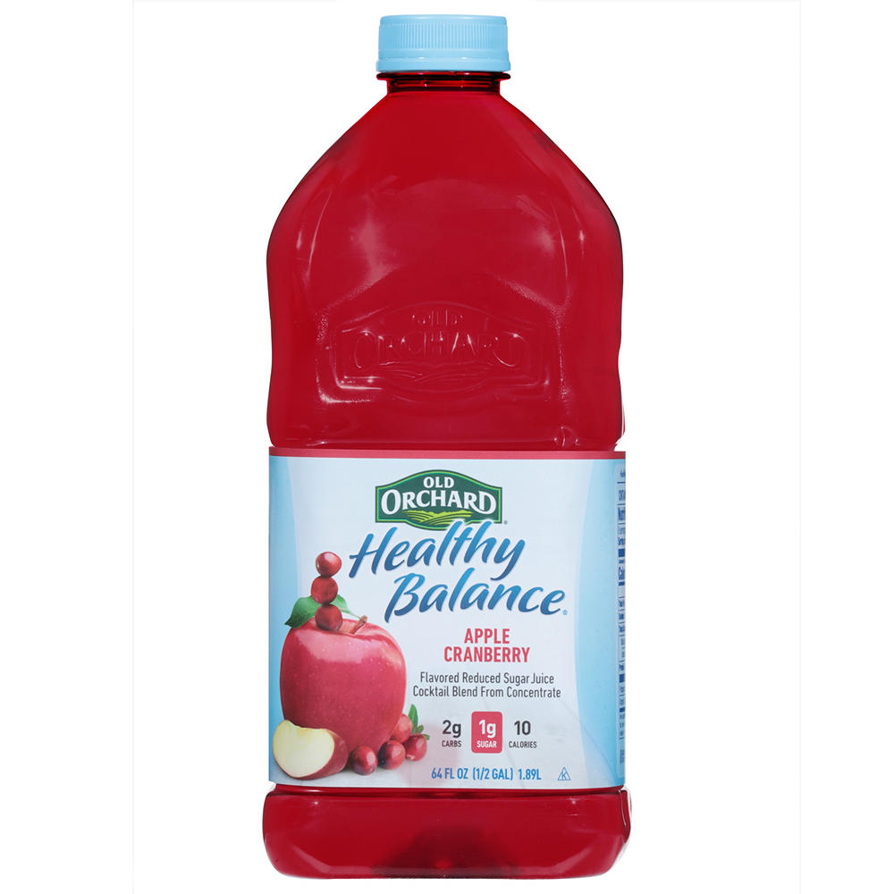 Old Orchard Healthy Balance Apple Cranberry Juice Cocktail Blend, 64 oz