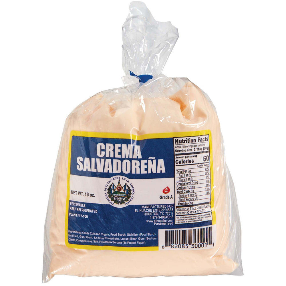 El Huache Crema Salvadoreña Sour Cream, 16 oz