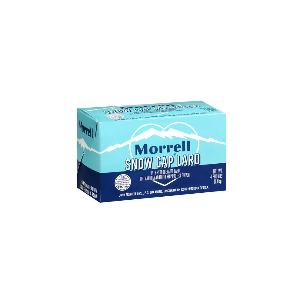Morrell Snow Cap Lard, 4 lb